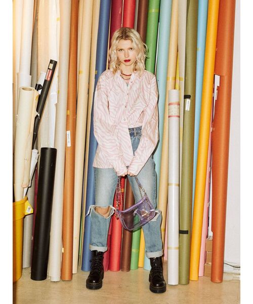 jouetie（ジュエティ）の「PVCハーフ BAG（ショルダーバッグ・レディース・クリア/ラベンダー/その他1・FREE）」の13枚目の写真