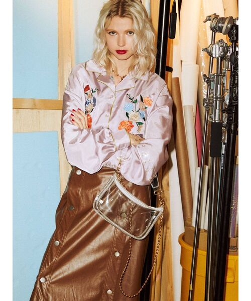 jouetie（ジュエティ）の「PVCハーフ BAG（ショルダーバッグ・レディース・クリア/ラベンダー/その他1・FREE）」の12枚目の写真