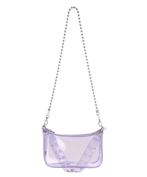 jouetie（ジュエティ）の「PVCハーフ BAG（ショルダーバッグ・レディース・クリア/ラベンダー/その他1・FREE）」の22枚目の写真