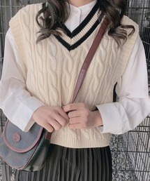 WEGO | WEGO/カラーショートニットベスト(ベスト)