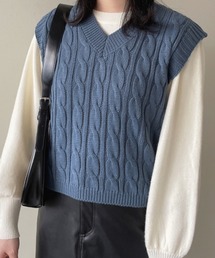 WEGO | WEGO/カラーショートニットベスト(ベスト)