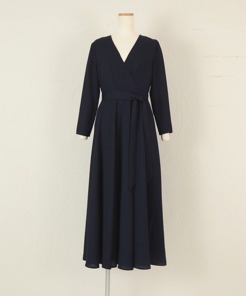 UR'S(ユアーズ)の「カシュクールロングワンピース(ワンピース・レディース・ネイビー/ライトグリーン・L/S/M)」の14枚目の写真