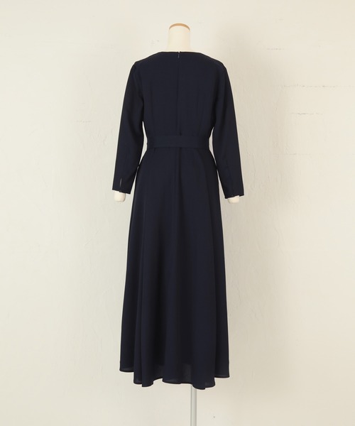 UR'S(ユアーズ)の「カシュクールロングワンピース(ワンピース・レディース・ネイビー/ライトグリーン・L/S/M)」の16枚目の写真