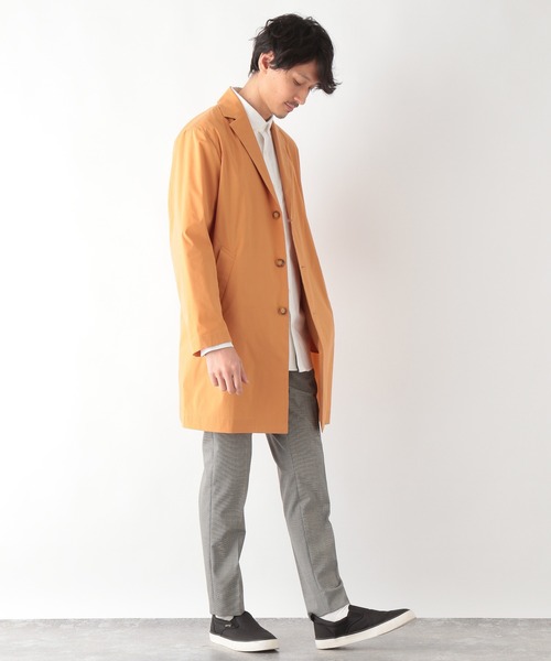 GLOBAL WORK(グローバルワーク)の「エアかるチェスターコート/919598(チェスターコート・メンズ・ベージュ/オレンジ/ブルー/グレー系その他・SMALL/MEDIUM/LARGE)」の8枚目の写真