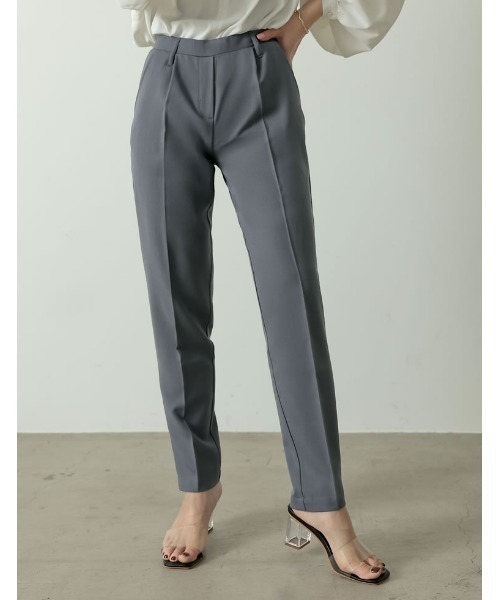 Re:EDIT(リエディ)の「丈が選べる美脚リサイクルスリムテーパードパンツ(スラックス・レディース・モカ/ブラック/ブルー/ミント/ラベンダー/グレイッシュベージュ/イエロー/アイボリー/ダークグリーン/ダークブラウン・AM/AS/SMALL/MEDIUM/ALL/AL/X-LARGE/LARGE)」の8枚目の写真