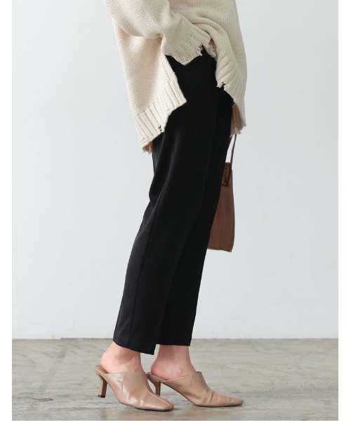 Re:EDIT(リエディ)の「丈が選べる美脚リサイクルスリムテーパードパンツ(スラックス・レディース・モカ/ブラック/ブルー/ミント/ラベンダー/グレイッシュベージュ/イエロー/アイボリー/ダークグリーン/ダークブラウン・AM/AS/SMALL/MEDIUM/ALL/AL/X-LARGE/LARGE)」の22枚目の写真