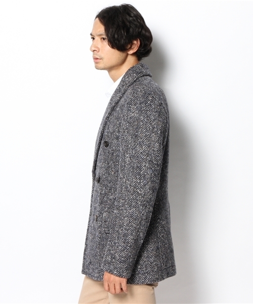 BEAMS F（ビームスエフ）の「DRUMOHR / ヘリンボーンショールカラー 