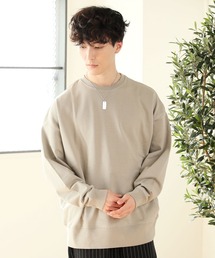 TopIsm | 【2021SS】USAコットンヘビーウェイト ワイドシルエットドロップショルダー くすみカラー無地 スウェット(Tシャツ/カットソー)