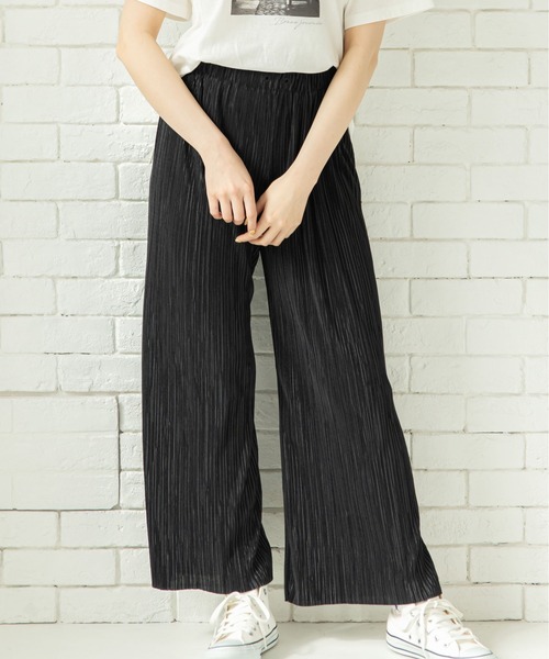 12Twelve Agenda(トゥエルブ アジェンダ)の「プリーツワイドパンツ(その他パンツ・レディース・ブラック/ベージュ/チャコールグレー・M)」の2枚目の写真