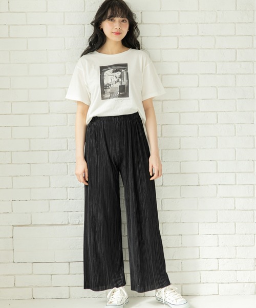 12Twelve Agenda(トゥエルブ アジェンダ)の「プリーツワイドパンツ(その他パンツ・レディース・ブラック/ベージュ/チャコールグレー・M)」の14枚目の写真