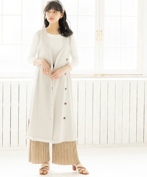 12Twelve Agenda(トゥエルブ アジェンダ)の「プリーツワイドパンツ(その他パンツ・レディース・ブラック/ベージュ/チャコールグレー・M)」の5枚目の写真