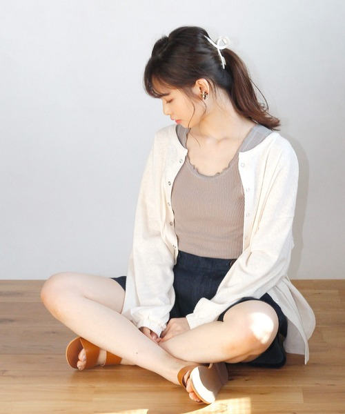 Crisp（クリスプ）の「2ベルトフラットサンダル（サンダル・レディース・ブラウン/アイボリー・38/37）」の11枚目の写真