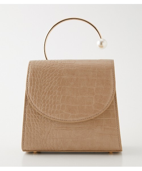 rienda(リエンダ)の「フェイクパールリングクロコライクショルダーバッグ(ショルダーバッグ・レディース・ブラック/ブラウン/ライトベージュ・FREE)」の21枚目の写真