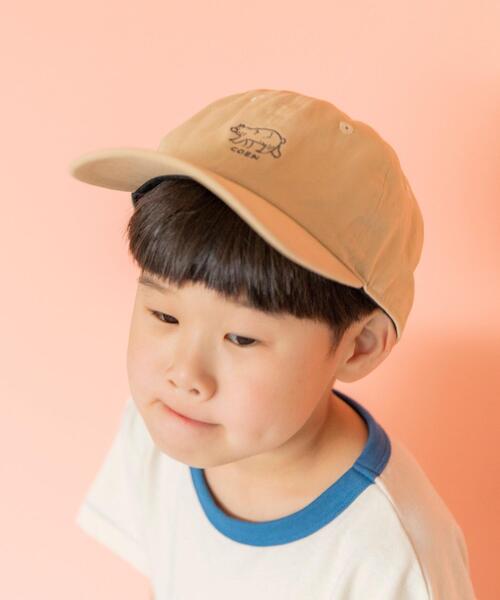 coen(コーエン)の「【coen キッズ/ジュニア】ベアイラストキャップ(キャップ・キッズ・ブラック/ベージュ/ライラック・54cm/56cm)」の7枚目の写真