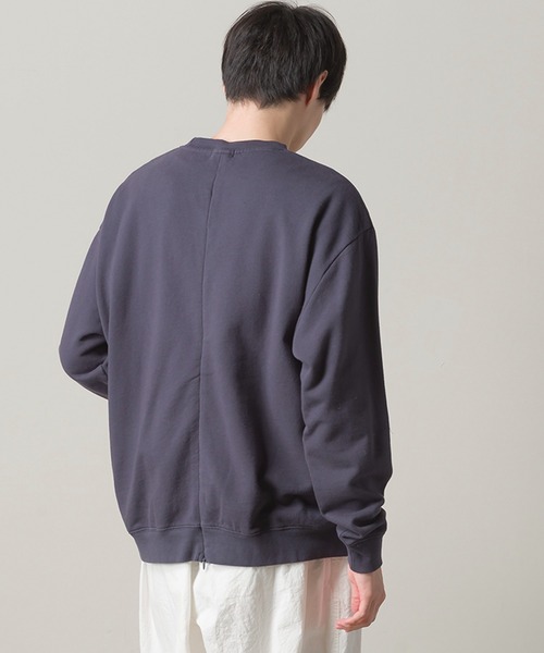 OMNES(オムネス)の「メンズ 裏毛スウェット バックファスナープルオーバー(スウェット・メンズ・ネイビー/アイボリー/グリーン系その他/ピンクベージュ・MEDIUM/LARGE)」の20枚目の写真