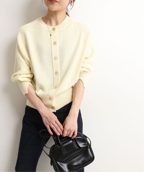 現行　25SS　スローブイエナ♡シアーラミーカーディガン　前後2WAY 手洗い可 SLOBE IENA - 現行 25SS スローブイエナ♡シアーラミー