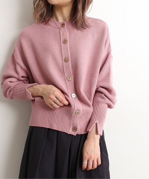 新品未使用 SLOBE IENA スローブイエナ カーディガン ピンク 春夏 2WAYクルーネックカーディガン【手洗い可能】◇（カーディガン