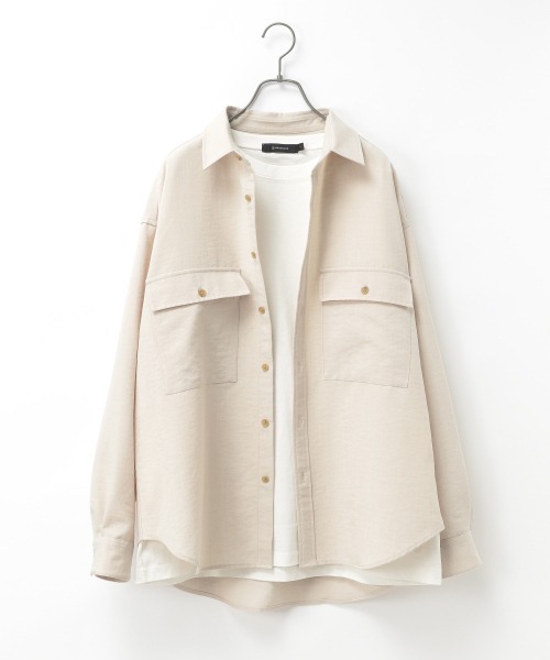 RAGEBLUE(レイジブルー)の「BIGポケットルーズシャツ/933320(シャツ/ブラウス・メンズ・オフホワイト/ブラック/グリーン/オレンジ・MEDIUM/LARGE)」の2枚目の写真