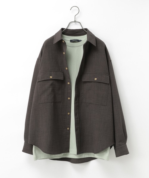 RAGEBLUE(レイジブルー)の「BIGポケットルーズシャツ/933320(シャツ/ブラウス・メンズ・オフホワイト/ブラック/グリーン/オレンジ・MEDIUM/LARGE)」の3枚目の写真