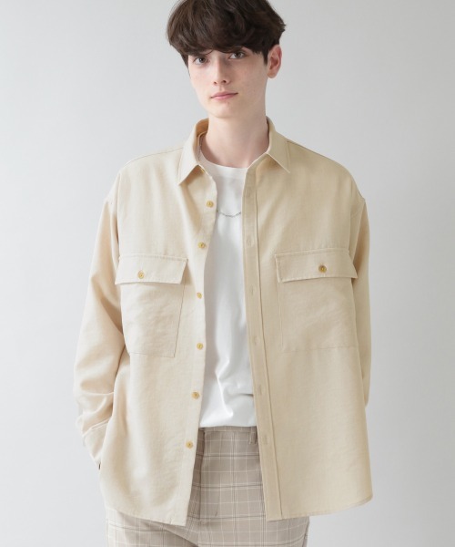 RAGEBLUE(レイジブルー)の「BIGポケットルーズシャツ/933320(シャツ/ブラウス・メンズ・オフホワイト/ブラック/グリーン/オレンジ・MEDIUM/LARGE)」の11枚目の写真