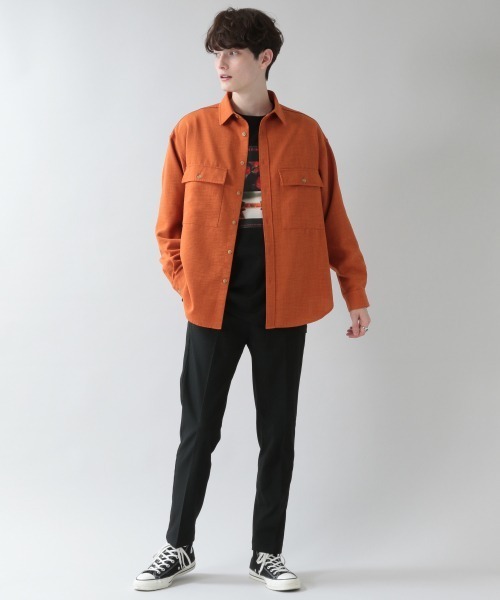 RAGEBLUE(レイジブルー)の「BIGポケットルーズシャツ/933320(シャツ/ブラウス・メンズ・オフホワイト/ブラック/グリーン/オレンジ・MEDIUM/LARGE)」の8枚目の写真