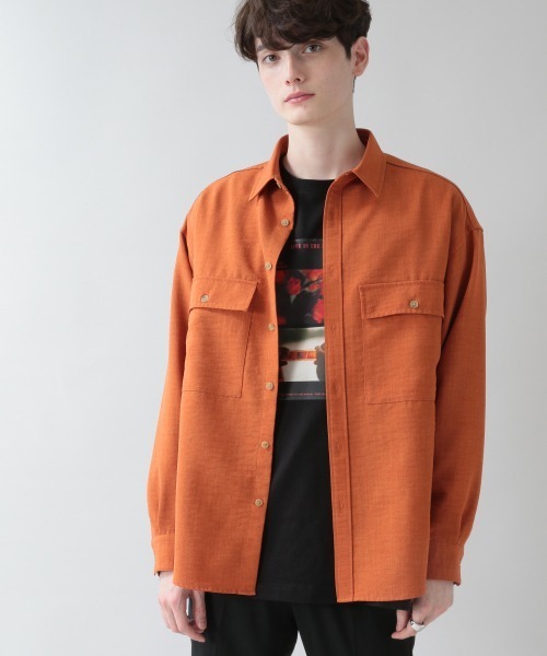 RAGEBLUE(レイジブルー)の「BIGポケットルーズシャツ/933320(シャツ/ブラウス・メンズ・オフホワイト/ブラック/グリーン/オレンジ・MEDIUM/LARGE)」の14枚目の写真