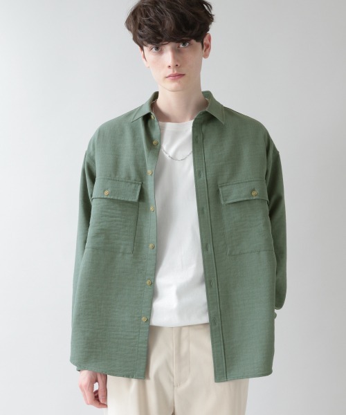 RAGEBLUE(レイジブルー)の「BIGポケットルーズシャツ/933320(シャツ/ブラウス・メンズ・オフホワイト/ブラック/グリーン/オレンジ・MEDIUM/LARGE)」の12枚目の写真