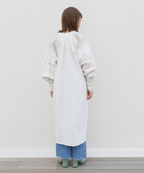 Kastane（カスタネ）の「ラルキーワンピース（ワンピース・レディース・グリーン/オフホワイト・FREE）」の15枚目の写真