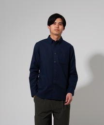 【BLUE STANDARD】楽ケアオックスボタンダウンシャツ（オーガニックコットン使用）