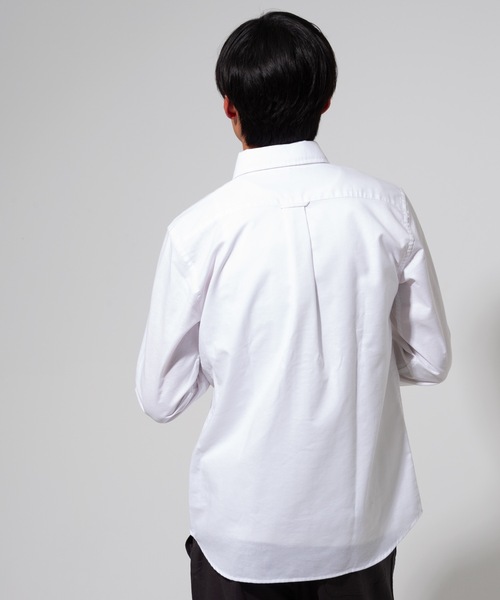 Blue Standard (ブルースタンダード)の「【BLUE STANDARD】楽ケアオックスボタンダウンシャツ(オーガニックコットン使用)(シャツ/ブラウス・メンズ・ブルー系その他/スミクロ/ネイビー/ベージュ/ホワイト/ダークグリーン/ワイン・LARGE/MEDIUM/SMALL/X-LARGE)」の17枚目の写真
