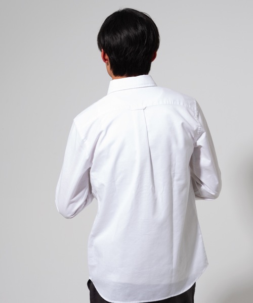 Blue Standard (ブルースタンダード)の「【BLUE STANDARD】楽ケアオックスボタンダウンシャツ(オーガニックコットン使用)(シャツ/ブラウス・メンズ・ブルー系その他/スミクロ/ネイビー/ベージュ/ホワイト/ダークグリーン/ワイン・LARGE/MEDIUM/SMALL/X-LARGE)」の18枚目の写真