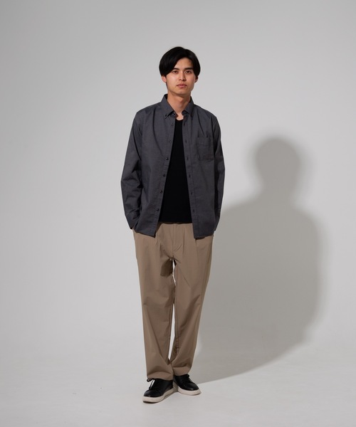 Blue Standard (ブルースタンダード)の「【BLUE STANDARD】楽ケアオックスボタンダウンシャツ(オーガニックコットン使用)(シャツ/ブラウス・メンズ・ブルー系その他/スミクロ/ネイビー/ベージュ/ホワイト/ダークグリーン/ワイン・LARGE/MEDIUM/SMALL/X-LARGE)」の20枚目の写真