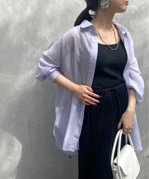 シアーオーバーシャツ