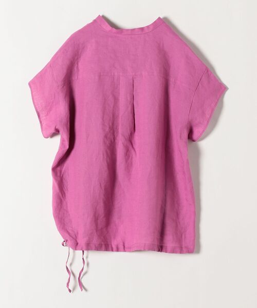 SHIPS any(シップス エニィ)の「SHIPS any: オーガニック リネン ヘム ドロスト シャツ〈ウォッシャブル〉◇(シャツ/ブラウス・レディース・ホワイト/ラベンダー/ブラウン/レッド・ONE SIZE)」の11枚目の写真