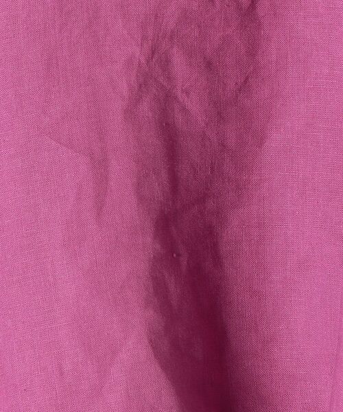 SHIPS any(シップス エニィ)の「SHIPS any: オーガニック リネン ヘム ドロスト シャツ〈ウォッシャブル〉◇(シャツ/ブラウス・レディース・ホワイト/ラベンダー/ブラウン/レッド・ONE SIZE)」の14枚目の写真