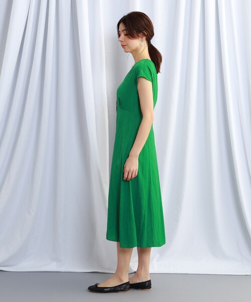 JET(ジェット)の「◆【ウォッシャブル】フロントボタン花柄Vネックワンピース(ワンピース・レディース・グリーン系その他5/ネイビー系3・04)」の9枚目の写真