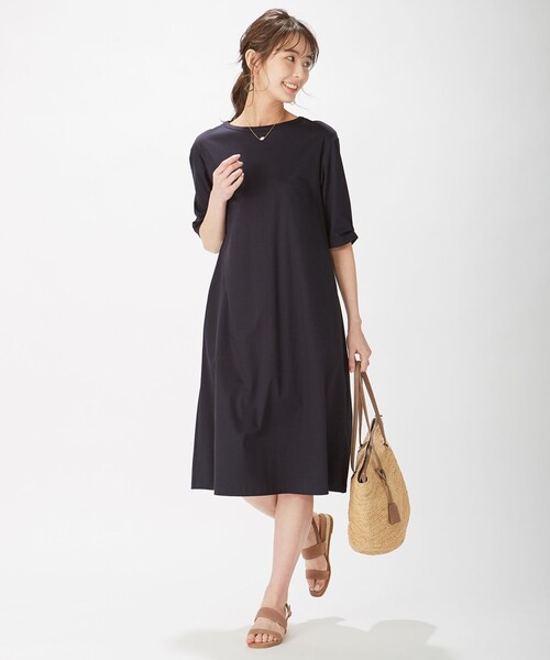J.PRESS(ジェイプレス)の「スムースジャージー ワンピース(ワンピース・レディース・サックスブルー系/ブラウン系/ネイビー系・T15/T13)」の20枚目の写真