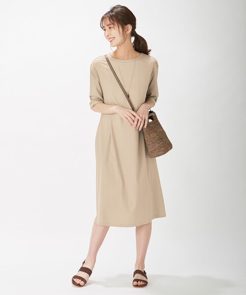 J.PRESS(ジェイプレス)の「スムースジャージー ワンピース(ワンピース・レディース・サックスブルー系/ブラウン系/ネイビー系・T15/T13)」の22枚目の写真