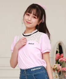 PINKHUNT（ピンクハント）の「PINKHUNT ハートチョーカー付きTシャツ 5299K（Tシャツ/カットソー・キッズ）」