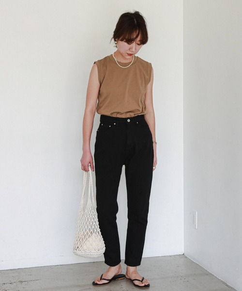 feepur（フェピュール）の「【抗菌加工】無地タンクトップpackT（タンクトップ・レディース・ブラック/サックスブルー/モカ・MEDIUM）」の20枚目の写真