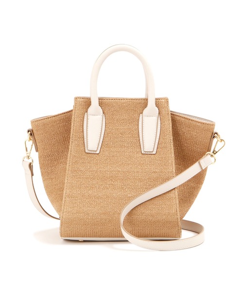 NATURAL BEAUTY BASIC（ナチュラルビューティーベーシック）の「スクエアステッチトート（トートバッグ・レディース・ブラック/ベージュ・ﾌﾘ-）」の11枚目の写真