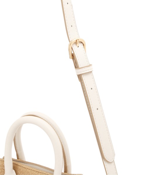 NATURAL BEAUTY BASIC（ナチュラルビューティーベーシック）の「スクエアステッチトート（トートバッグ・レディース・ブラック/ベージュ・ﾌﾘ-）」の13枚目の写真