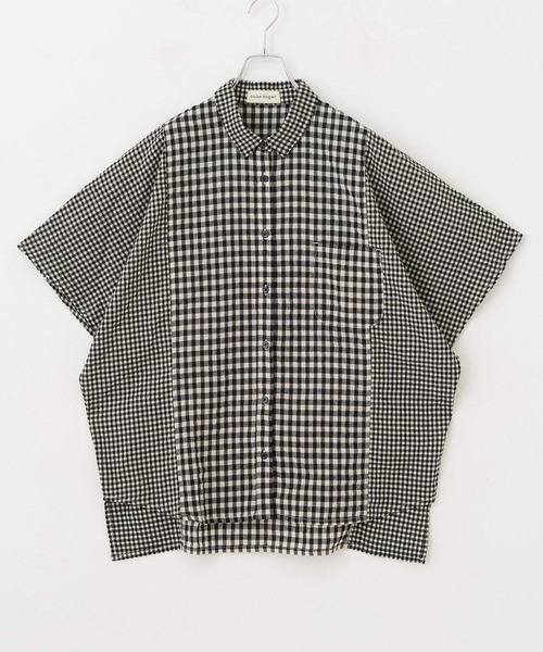 ドルマンスリーブ Web限定 Sugar キューブシュガー のファッション 小ギンガム 大ギンガム シャツ シャツ ブラウス Cube 大ギンガム 小ギンガム セール