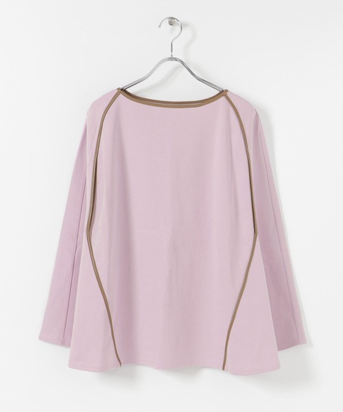 SENSE OF PLACE by URBAN RESEARCH(センスオブプレイスバイアーバンリサーチ)の「naturaglace×SENSE OF PLACE 『別注』ナチュラグラッセ ポンチョトップ(Tシャツ/カットソー・レディース・オフホワイト/ライトベージュ/ラベンダー・ONE)」の9枚目の写真