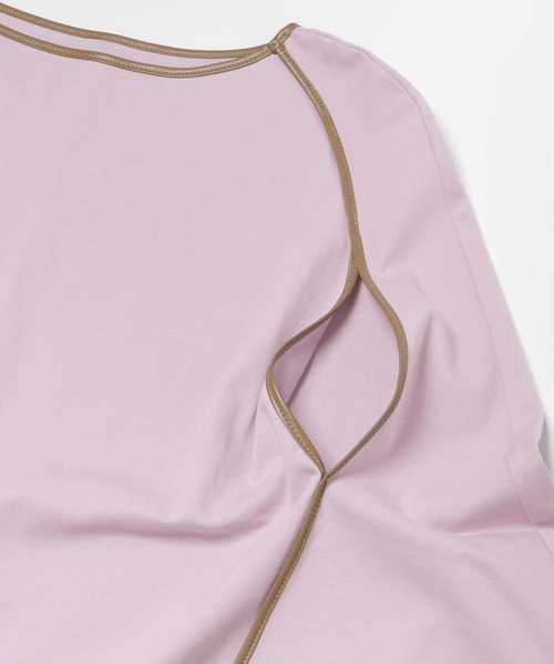 SENSE OF PLACE by URBAN RESEARCH(センスオブプレイスバイアーバンリサーチ)の「naturaglace×SENSE OF PLACE 『別注』ナチュラグラッセ ポンチョトップ(Tシャツ/カットソー・レディース・オフホワイト/ライトベージュ/ラベンダー・ONE)」の18枚目の写真