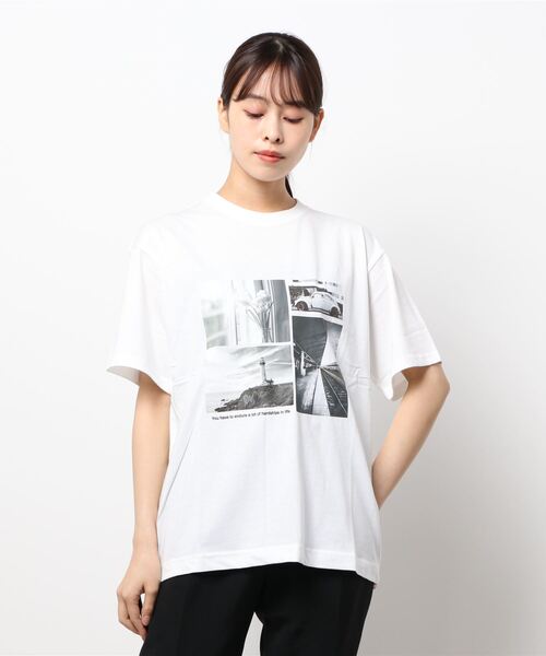 koe(コエ)の「プリントTシャツ*(Tシャツ/カットソー・レディース・ホワイト/チャコールグレー/サックスブルー/ライム/ライトグレー/ダークグレー/ライトブルー/C/B/A/D/グリーン/F/ベージュ/グレー/E・S/M/L)」の15枚目の写真
