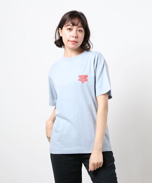 koe(コエ)の「プリントTシャツ*(Tシャツ/カットソー・レディース・ホワイト/チャコールグレー/サックスブルー/ライム/ライトグレー/ダークグレー/ライトブルー/C/B/A/D/グリーン/F/ベージュ/グレー/E・S/M/L)」の10枚目の写真