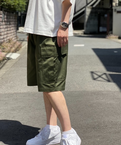 CIAOPANIC（チャオパニック）の「【WEB限定】ワイドシルエット カーゴショーツ /バギーシルエットショートパンツ（カーゴパンツ・メンズ・ブラック/ベージュ/オリーブ・MEDIUM/LARGE）」の17枚目の写真