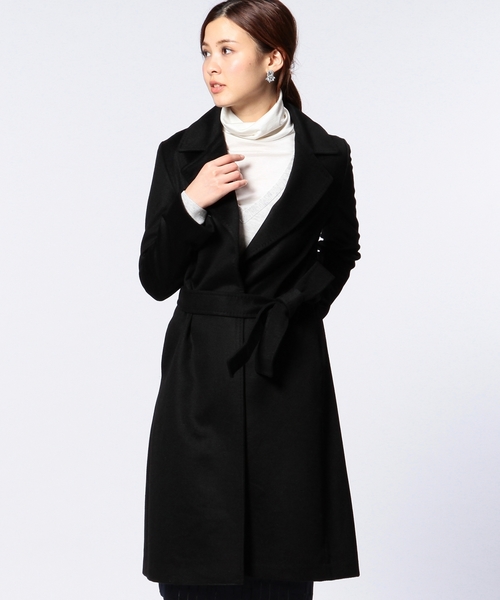 UNITED ARROWS（ユナイテッドアローズ）の「UAB CA ラップコート ◆（その他アウター・レディース・ブラック/ベージュ・38/36/40）」の2枚目の写真