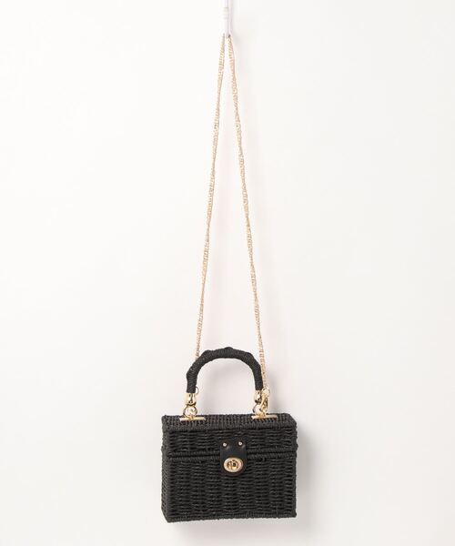 ems excite（エムズエキサイト）の「ペーパースクエアBAG（ショルダーバッグ・レディース・アイボリー/ベージュ/ブラック・FREE）」の12枚目の写真